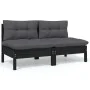 Garden furniture set 7 pieces and cushions solid pine wood by vidaXL, Garden sets - Ref: Foro24-3096206, Price: 629,35 €, Dis...