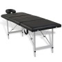 Klappbare Massageliege mit 4 Zonen, Struktur aus schwarzem Aluminium von vidaXL, Massageliegen - Ref: Foro24-110099, Preis: 1...
