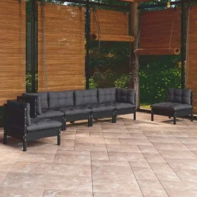 Garden furniture set 6 pieces and cushions solid pine wood by vidaXL, Garden sets - Ref: Foro24-3096200, Price: 544,91 €, Dis...