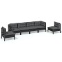 Garden furniture set 6 pieces and cushions solid pine wood by vidaXL, Garden sets - Ref: Foro24-3096200, Price: 568,78 €, Dis...