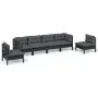 Garden furniture set 6 pieces and cushions solid pine wood by vidaXL, Garden sets - Ref: Foro24-3096200, Price: 544,91 €, Dis...