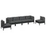 Garden furniture set 6 pieces and cushions solid pine wood by vidaXL, Garden sets - Ref: Foro24-3096200, Price: 544,91 €, Dis...