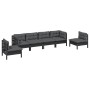 Gartenmöbel-Set 6-teilig und Kissen aus massivem Kiefernholz von vidaXL, Gartensets - Ref: Foro24-3096200, Preis: 568,78 €, R...