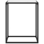 Mesa consola vidrio templado blanco 60x35x75 cm