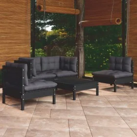 5-teiliges Gartenmöbel-Set mit Kissen aus massivem Kiefernholz von vidaXL, Gartensets - Ref: Foro24-3096182, Preis: 451,43 €,...
