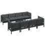 9-piece garden furniture set with solid pine wood cushions by vidaXL, Garden sets - Ref: Foro24-3096170, Price: 877,06 €, Dis...