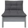 Juego de muebles de jardín 5 pzas y cojines madera maciza pino de vidaXL, Conjuntos de jardín - Ref: Foro24-3096186, Precio: ...