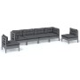 6-piece garden furniture set with solid pine wood cushions by vidaXL, Garden sets - Ref: Foro24-3096198, Price: 500,06 €, Dis...