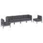 6-piece garden furniture set with solid pine wood cushions by vidaXL, Garden sets - Ref: Foro24-3096198, Price: 500,06 €, Dis...