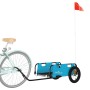 Remolque para bicicletas hierro y tela Oxford azul de vidaXL, Remolques para bicicletas - Ref: Foro24-94163, Precio: 72,98 €,...