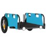Remolque para bicicletas hierro y tela Oxford azul de vidaXL, Remolques para bicicletas - Ref: Foro24-94163, Precio: 72,98 €,...