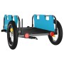 Remolque para bicicletas hierro y tela Oxford azul de vidaXL, Remolques para bicicletas - Ref: Foro24-94163, Precio: 72,98 €,...
