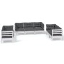 7-piece garden furniture set with cushions, made of solid pine wood. by vidaXL, Garden sets - Ref: Foro24-3096257, Price: 666...