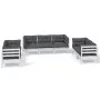 7-piece garden furniture set with cushions, made of solid pine wood. by vidaXL, Garden sets - Ref: Foro24-3096257, Price: 657...