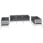 7-piece garden furniture set with cushions, made of solid pine wood. by vidaXL, Garden sets - Ref: Foro24-3096257, Price: 657...
