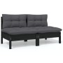 Gartenmöbel-Set 6-teilig und Kissen aus massivem Kiefernholz von vidaXL, Gartensets - Ref: Foro24-3096212, Preis: 568,78 €, R...