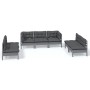 7-teiliges Gartenmöbel-Set und Kissen aus massivem Zirbenholz von vidaXL, Gartensets - Ref: Foro24-3096222, Preis: 567,95 €, ...