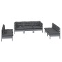 7-teiliges Gartenmöbel-Set und Kissen aus massivem Zirbenholz von vidaXL, Gartensets - Ref: Foro24-3096222, Preis: 567,95 €, ...