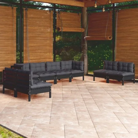 8-piece garden furniture set with solid pine wood cushions by vidaXL, Garden sets - Ref: Foro24-3096236, Price: 726,31 €, Dis...