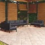 8-piece garden furniture set with solid pine wood cushions by vidaXL, Garden sets - Ref: Foro24-3096236, Price: 726,31 €, Dis...