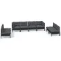 8-piece garden furniture set with solid pine wood cushions by vidaXL, Garden sets - Ref: Foro24-3096236, Price: 726,31 €, Dis...