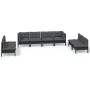 8-teiliges Gartenmöbel-Set und Kissen aus massivem Kiefernholz von vidaXL, Gartensets - Ref: Foro24-3096236, Preis: 758,60 €,...
