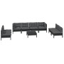 Gartenmöbel-Set 9-teilig und Kissen aus massivem Kiefernholz von vidaXL, Gartensets - Ref: Foro24-3096242, Preis: 871,59 €, R...