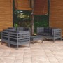 Garden furniture set 7 pieces and cushions solid pine wood by vidaXL, Garden sets - Ref: Foro24-3096252, Price: 621,32 €, Dis...