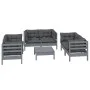 Garden furniture set 7 pieces and cushions solid pine wood by vidaXL, Garden sets - Ref: Foro24-3096252, Price: 596,78 €, Dis...