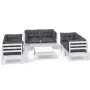 Garden furniture 7 pieces with solid pine wood cushions by vidaXL, Garden sets - Ref: Foro24-3096251, Price: 648,72 €, Discou...