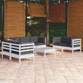 Gartenmöbel 8-teilig mit Kissen aus massivem Kiefernholz von vidaXL, Gartensets - Ref: Foro24-3096263, Preis: 776,48 €, Rabat...