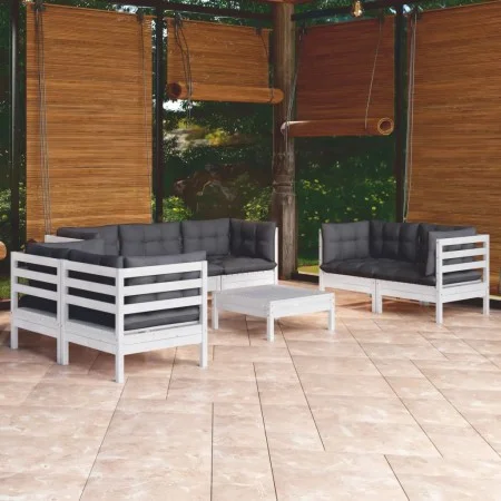 Gartenmöbel 8-teilig mit Kissen aus massivem Kiefernholz von vidaXL, Gartensets - Ref: Foro24-3096263, Preis: 775,72 €, Rabat...