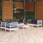 Garden furniture 8 pieces with solid pine wood cushions by vidaXL, Garden sets - Ref: Foro24-3096263, Price: 775,72 €, Discou...