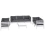 Garden furniture 8 pieces with solid pine wood cushions by vidaXL, Garden sets - Ref: Foro24-3096263, Price: 786,34 €, Discou...