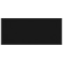 Mesa consola vidrio templado negro 80x35x75 cm