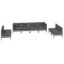 8-teiliges Gartenmöbel-Set und Kissen aus massivem Kiefernholz von vidaXL, Gartensets - Ref: Foro24-3096234, Preis: 639,22 €,...