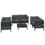Garden furniture set 7 pieces and cushions solid pine wood by vidaXL, Garden sets - Ref: Foro24-3096254, Price: 656,63 €, Dis...