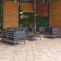 Garden furniture set 8 pieces and cushions solid pine wood by vidaXL, Garden sets - Ref: Foro24-3096264, Price: 728,36 €, Dis...