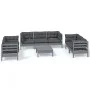 Garden furniture set 8 pieces and cushions solid pine wood by vidaXL, Garden sets - Ref: Foro24-3096264, Price: 728,36 €, Dis...
