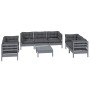 Gartenmöbel-Set 8-teilig und Kissen aus massivem Kiefernholz von vidaXL, Gartensets - Ref: Foro24-3096264, Preis: 727,72 €, R...