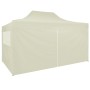 Carpa plegable profesional con 4 paredes acero color crema 3x4m