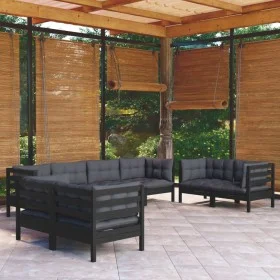 Garden furniture set 8 pieces and cushions solid pine wood by vidaXL, Garden sets - Ref: Foro24-3096272, Price: 751,02 €, Dis...