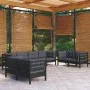Juego de muebles de jardín 8 pzas y cojines madera maciza pino de vidaXL, Conjuntos de jardín - Ref: Foro24-3096272, Precio: ...