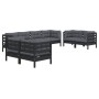 Gartenmöbel-Set 8-teilig und Kissen aus massivem Kiefernholz von vidaXL, Gartensets - Ref: Foro24-3096272, Preis: 760,85 €, R...