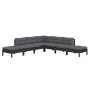 Muebles de jardín 7 pzas con cojines negro madera de pino de vidaXL, Conjuntos de jardín - Ref: Foro24-3096326, Precio: 644,7...