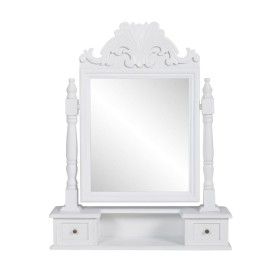 Rectangular MDF Folding Mirror Dressing Table by vidaXL, Bedroom Dressers - Ref: Foro24-60628, Price: 76,54 €, Discount: %