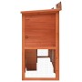 Casa grande de animales jaula conejera doble jaula de madera de vidaXL, Jaulas y habitáculos para animales pequeños - Ref: Fo...
