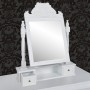 Rectangular MDF Folding Mirror Dressing Table by vidaXL, Bedroom Dressers - Ref: Foro24-60628, Price: 76,57 €, Discount: %