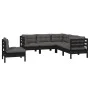 Garden furniture 5 pieces with black pine wood cushions by vidaXL, Garden sets - Ref: Foro24-3096410, Price: 479,10 €, Discou...
