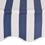 Manuell einziehbare Markise 150 cm blau-weiß gestreift von vidaXL, Markisen - Ref: Foro24-43219, Preis: 66,26 €, Rabatt: %